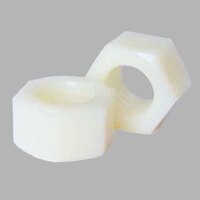 HN14N 1/4"-20  Finished Hex Nut, Coarse, Natural Nylon